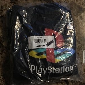 Sony classic PlayStation Logo black hoodie.